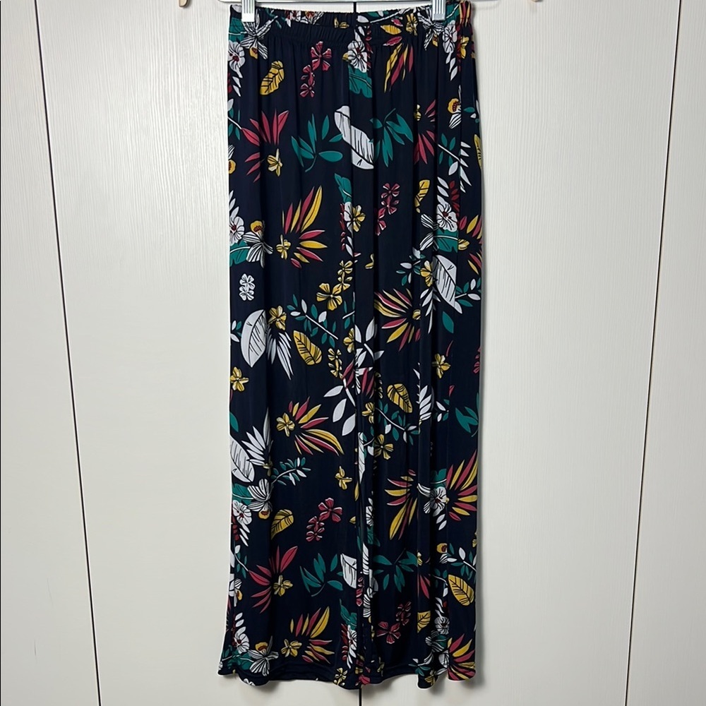 Floral Wide-Leg Pants size M